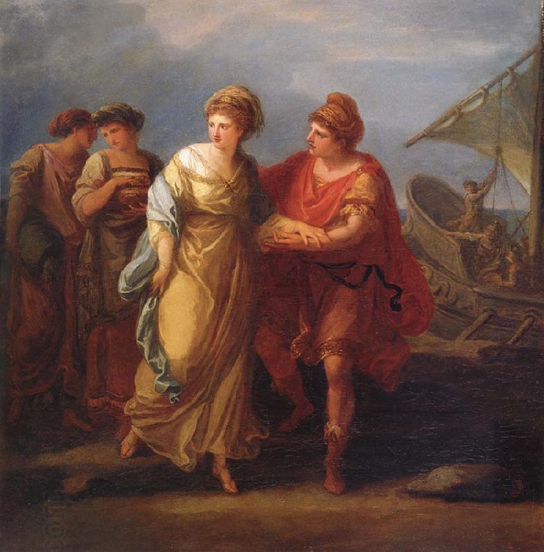 Angelica Kauffmann Paris und Helena fliehen vom Hof des Menelaos oil painting picture